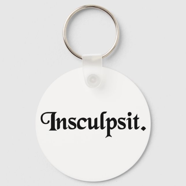 Er/sie hat es graviert. schlüsselanhänger (Vorderseite)