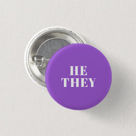 Er, sie lila bevorzugten Pronouns Lgbtq Pride Butt Button