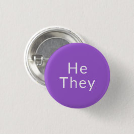 Er, sie lila bevorzugten Pronouns Lgbtq Pride Butt Button