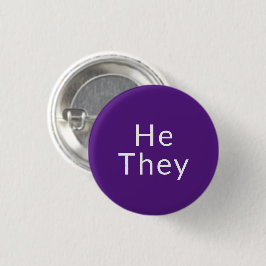 Er, sie lila bevorzugten Pronouns Lgbtq Pride Button