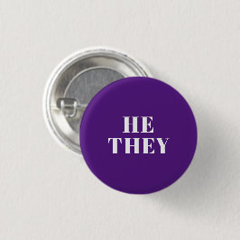 Er, sie lila bevorzugten Pronouns Lgbtq Pride Button