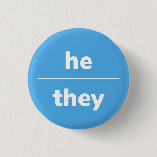 Er/sie Pronoun-Button, Taste 1¼ Zoll Button