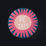 ER / SIE Pronouns Blume Pride Handschrift Button<br><div class="desc">Dekorieren Sie Ihr Outfit mit diesem coolen Kunstknopf. Macht ein großartiges Geschenk! Sie können ihn anpassen und auch Text hinzufügen. Karo in meinem Shop für viel mehr Farben und Muster! Lass mir Bescheid,  wenn du auch etwas Gewohntes willst.</div>