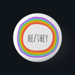 ER/SIE Pronouns farbenfroher Regenbogenkreis Button<br><div class="desc">Dekorieren Sie Ihr Outfit mit diesem coolen Kunstknopf. Macht ein großartiges Geschenk! Sie können ihn anpassen und auch Text hinzufügen. Karo in meinem Shop für viel mehr Farben und Muster! Lass mir Bescheid,  wenn du auch etwas Gewohntes willst.</div>