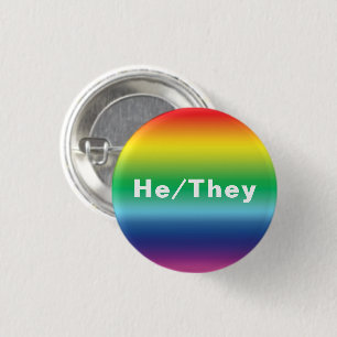 Er, sie Pronouns Lgbtq Lgbt Pride Rainbow Colors Button
