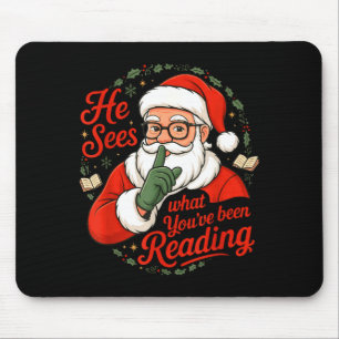 Er sieht, was du gelesen hast Lustiges Buchiges We Mousepad