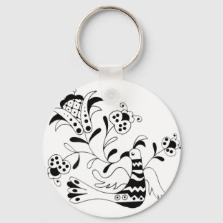 Er singt eine Blume Schlüsselanhänger