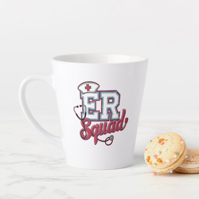 ER Squad, Emergency Room, Nurse Shirt, Doctor Gift Milchtasse (Beispiel)