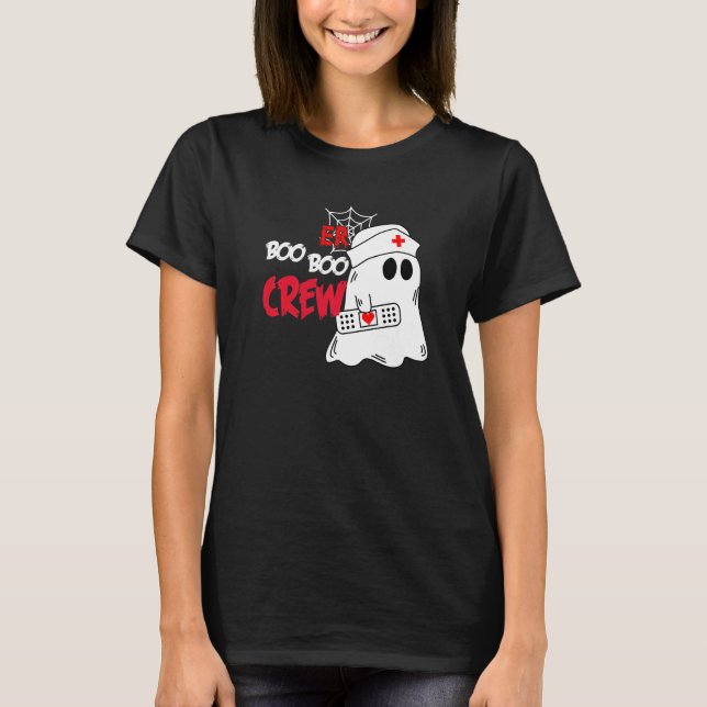 ER Squad Halloween Boo Crew Emergency Room Nurse S T-Shirt (Vorderseite)