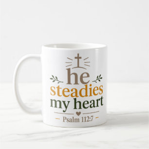 Er Stärkt Mein Herz Christliche Ermutigung Kaffeetasse