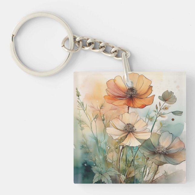 Er stellt mein Soul wieder her Schlüsselanhänger (Vorderseite)