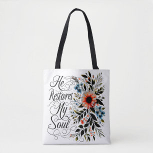 Er stellt meine Seele wieder her floral
