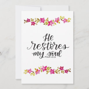 Er stellt meine Soul-Karte wieder her Mitteilungskarte