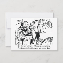 Er stellte die Frage, lustig Save The Date