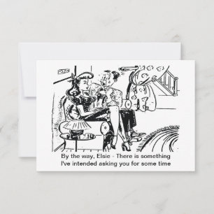 Er stellte die Frage, lustig Save The Date