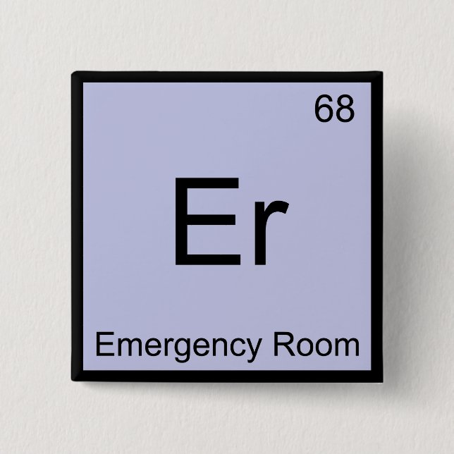 Er - Symbol für die Chemie-Komponente im Notfall - Button (Vorderseite)