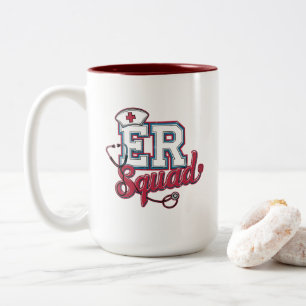 ER-Team, Notfallstation, Krankenpfleger-Shirt, Ges Zweifarbige Tasse