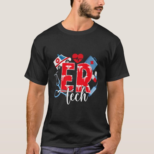 Er Tech-Notfalltechniker T-Shirt (Vorderseite)