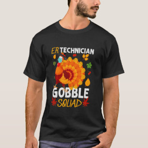 Er Technician Gobble Squad Türkei Gesicht Maske Da T-Shirt