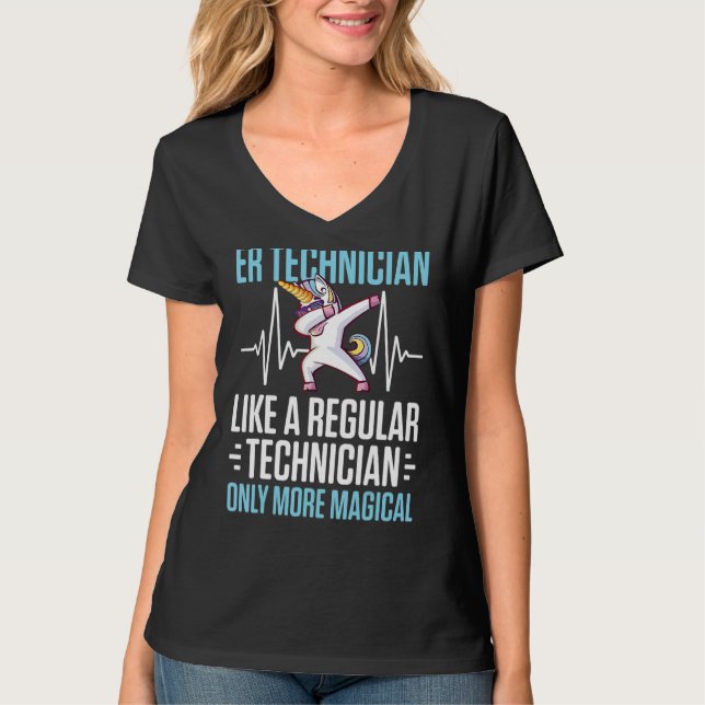 Er Techniker Magischer Notfallraum Tech 1 T-Shirt (Vorderseite)