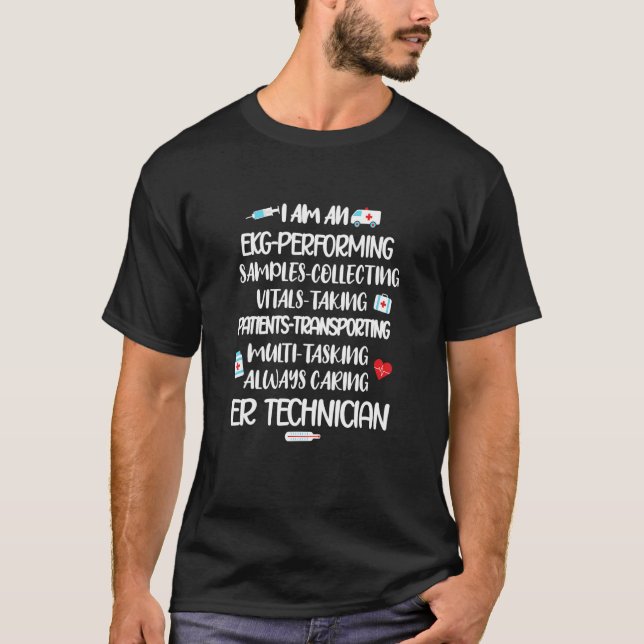 Er Techniker schätzt Emergency Room Tech Ert T-Shirt (Vorderseite)