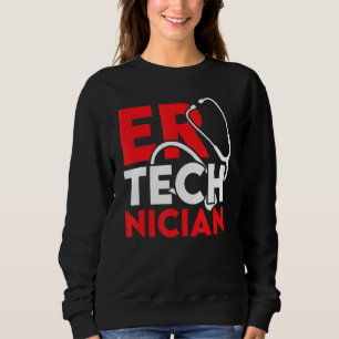 Er Techniker unterstützen den technischen Notfallr Sweatshirt