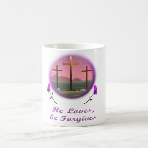 Er vergibt Christliche Tasse