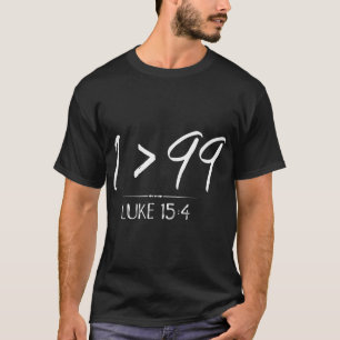 Er Verließ die 99, um mich Christlich Luke Sheep z T-Shirt