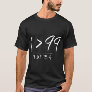 Er Verließ die 99, um mich Christlich Luke Sheep z T-Shirt