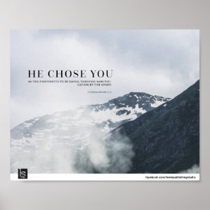Er wählte Sie (1 Thessalonians 2:13) Poster