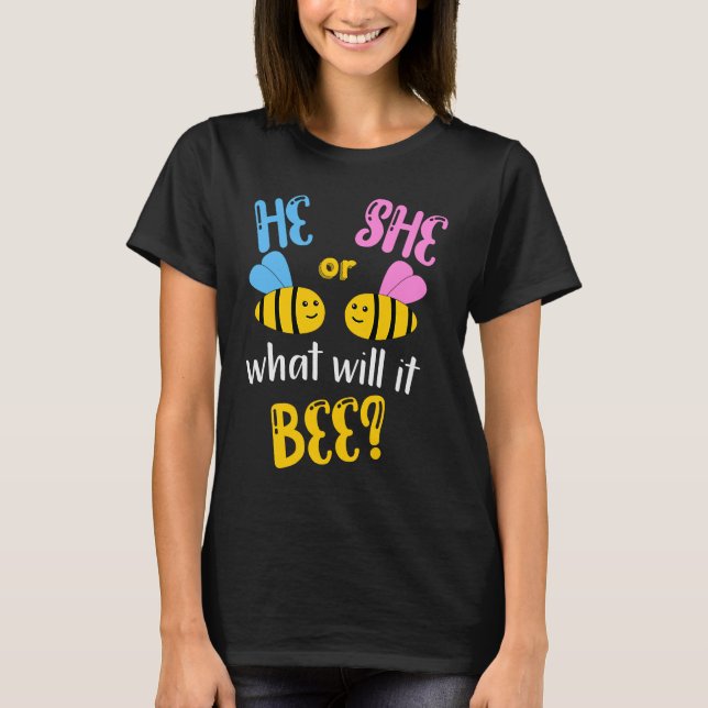 Er, was es sein wird, das männliche Mädchen Bab au T-Shirt (Vorderseite)