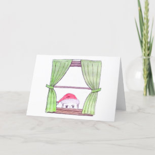 Er weiß... Blank Christmas Card Dankeskarte