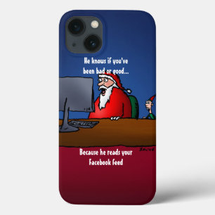Er weiß, ob Sie ein schlechter Funny-Santa-Pad-Fal Case-Mate iPhone Hülle