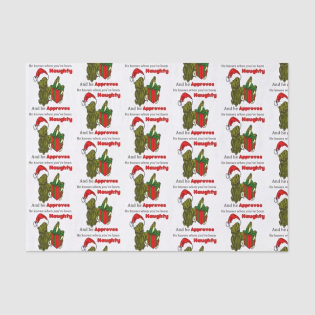 Er weiß, wann Sie freches Seidenpapier gewesen (Vorderseite)