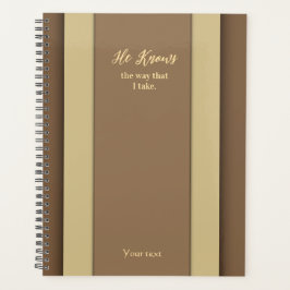 Er weiß, wie ich Brown-Planer nehme Planer