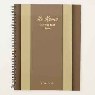 Er weiß, wie ich Brown-Planer nehme Planer