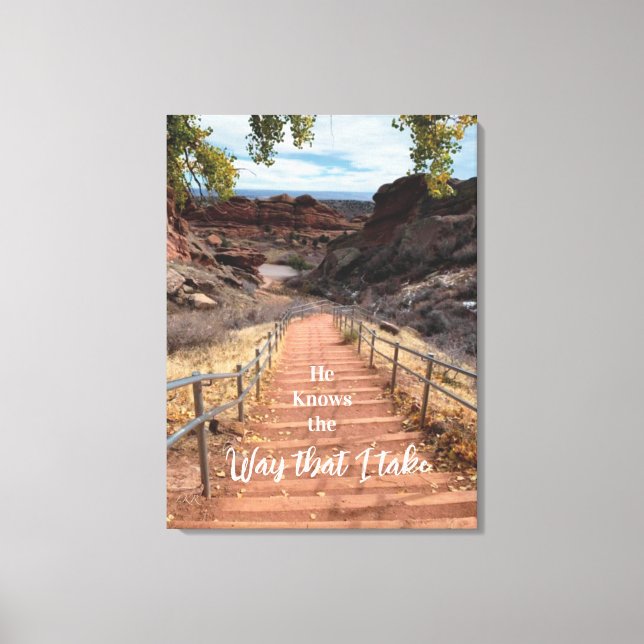 Er weiß, wie ich das nehme leinwanddruck (Vorderseite)