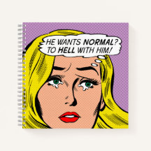 "Er will Normalität?" Spiral Journal/Notizbuch