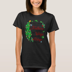 Er wird Sie mit seinen Feathers Bibel-Zitat Ps T-Shirt