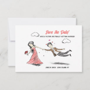 Er zieht Save the Date in den Altar