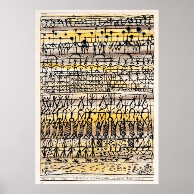 ERA-Kühlung in einem Hot-Zone-Garten | Paul Klee | Poster (Vorne)
