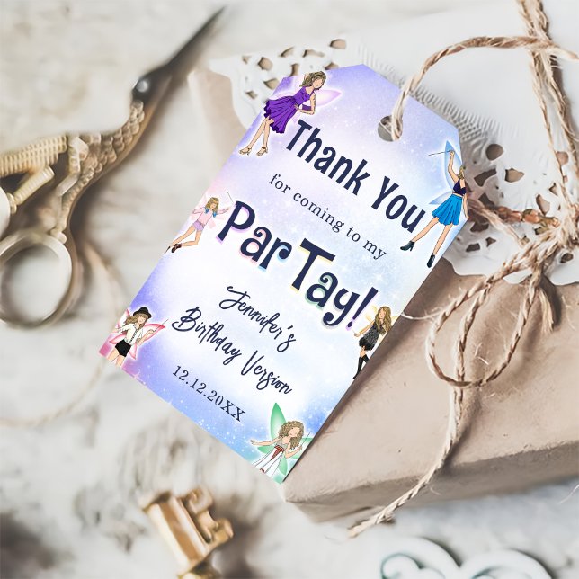 Eras Birthday Party Danke Geschenkanhänger (Von Creator hochgeladen)