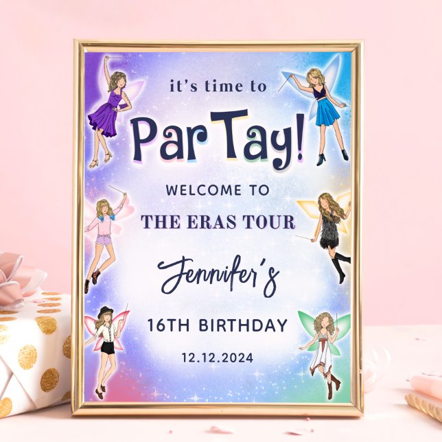 Eras Birthday Party Welcome Poster (Von Creator hochgeladen)