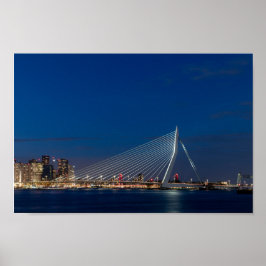 Erasmus-Brücke in Rotterdam Poster