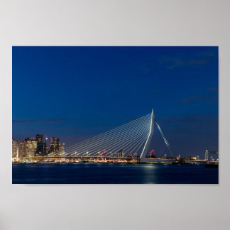 Erasmus-Brücke in Rotterdam Poster