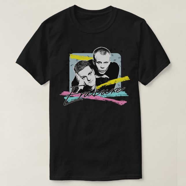 Erasure Retro 80er Fan Art Design T-Shirt (Design vorne)