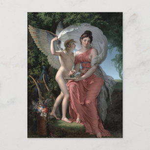 Erato Muse der lyrischen Poesie von Charles Meynie Postkarte