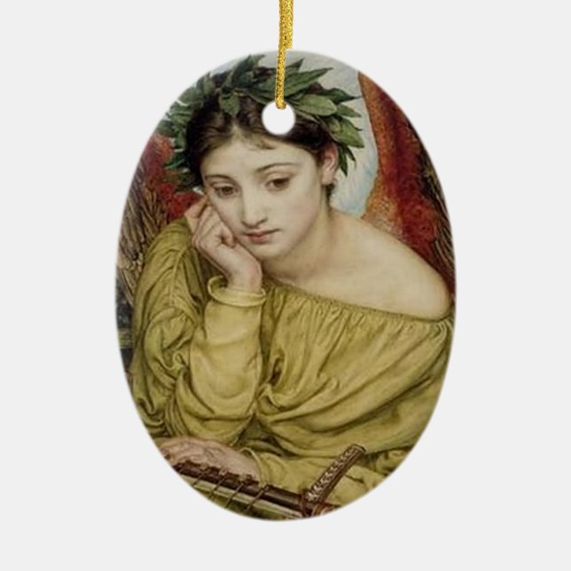"Erato, Muse of Lyric Poetry" Keramik Ornament (Vorne)