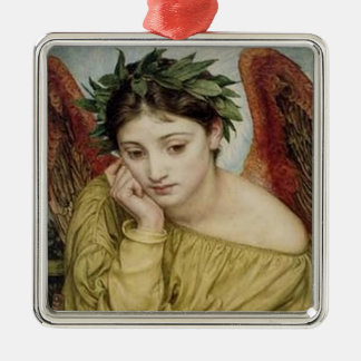 "Erato, Muse of Lyric Poetry" Silbernes Ornament