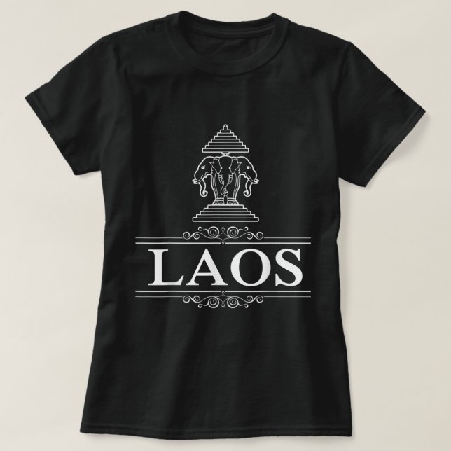Erawan Laos Three Headed Elephant T-Shirt (Design vorne)